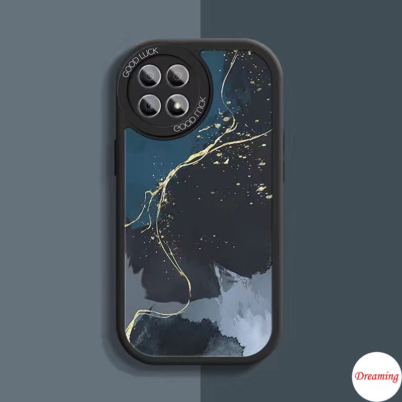 Ốp Lưng Điện Thoại cho Redmi Note 11 11S 10 10S 9S 9 8 7 10C 10A 9C 9A 9T X3 NFC GT M3 Pro 5G 4G Oval Big Eye Soft Phone Case Motif Grey Blue Sky