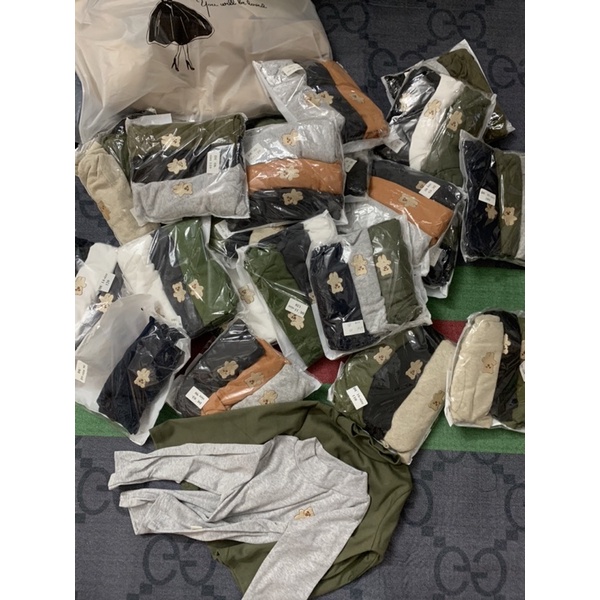 Set 3 áo cotton len tăm giữ nhiệt bé trai bé gái