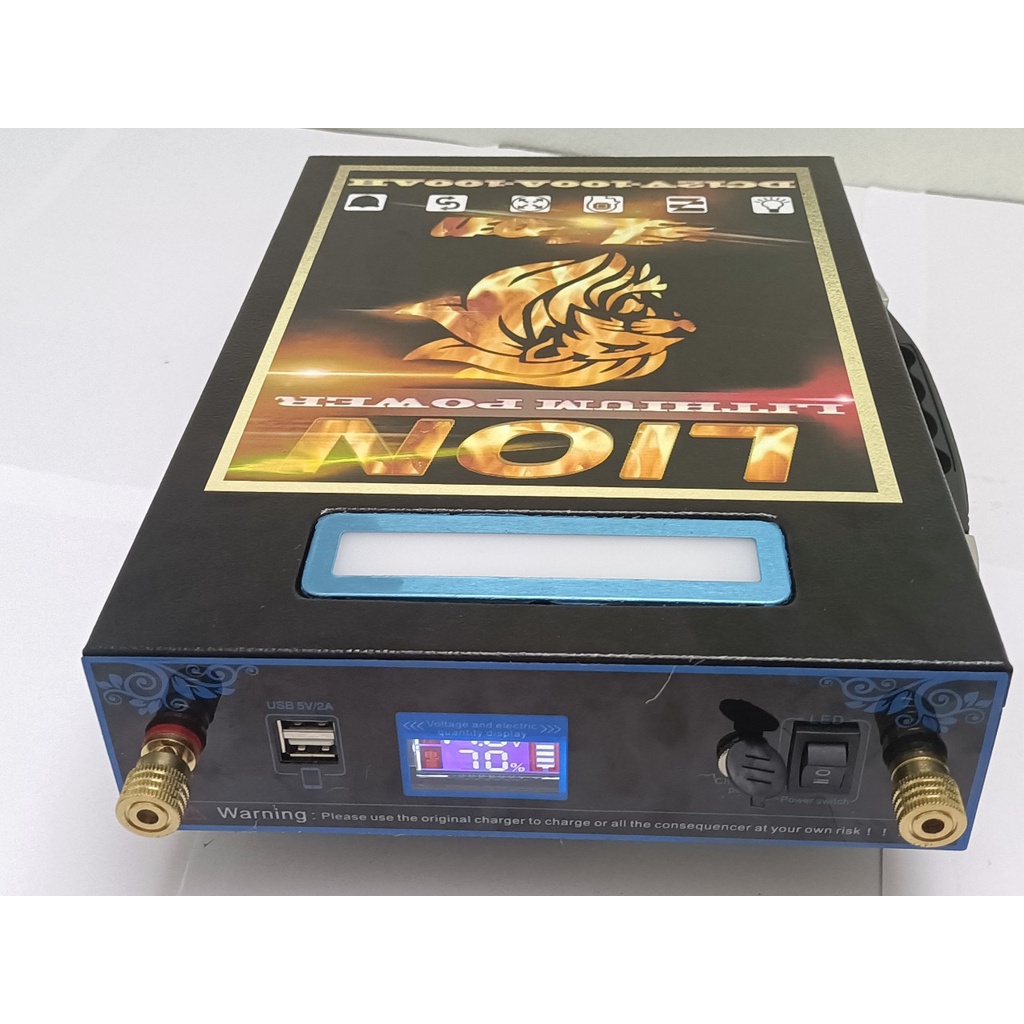 Bình Pin Lithium 12v-Pin Lưu Trữ Điện Lion 12v 80Ah Hiển Thị Màn Hình Led