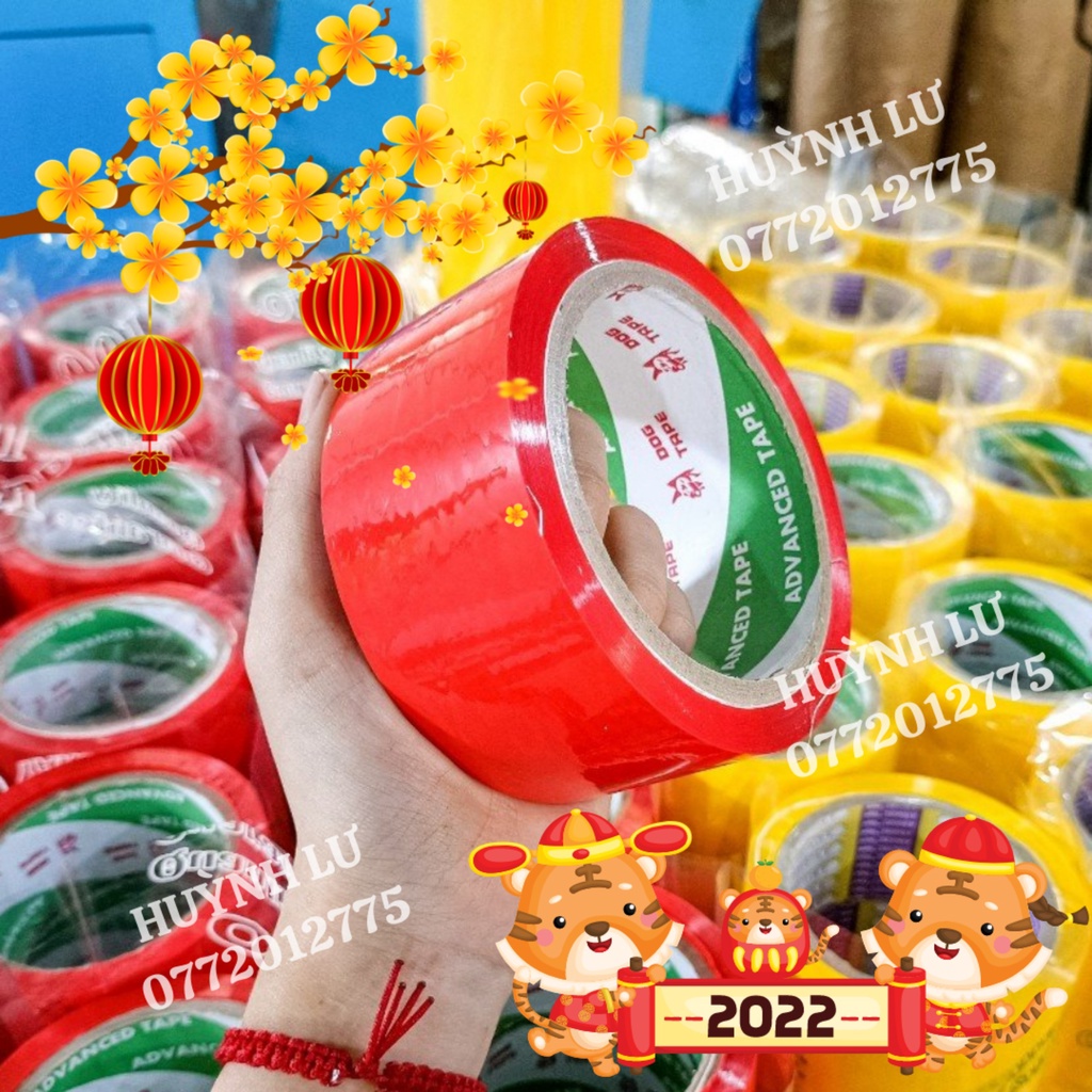LẺ CUỘN BĂNG KEO MÀU 48MM - băng keo dán thùng , đóng hàng