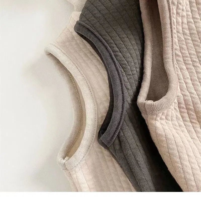 Hàng Có Sẵn Áo Khoác Ghi Lê Có Mũ Trùm Đầu Phong Cách Hàn Quốc Bán Chạy Cho Bé