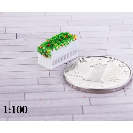 Mô Hình Chậu Hoa Trang Trí Vườn Mô Hình