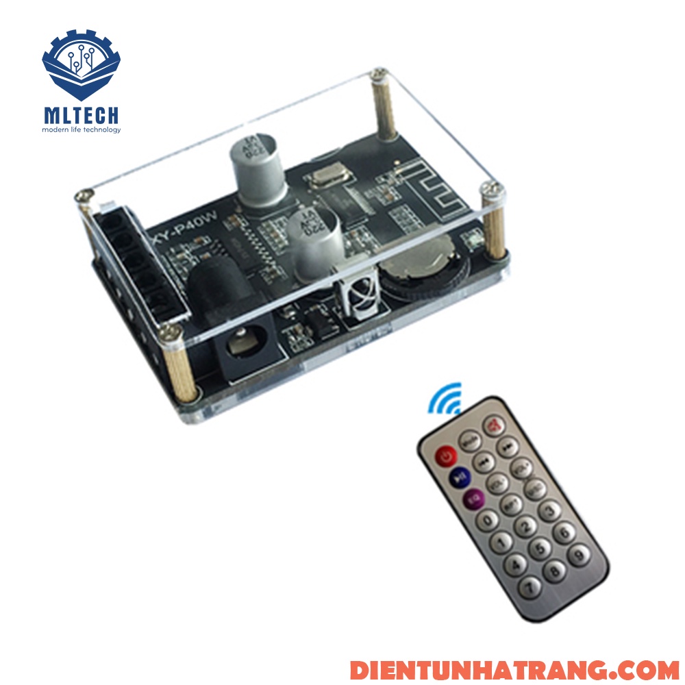 Mạch khuyếch đại âm thanh kỹ thuật số Bluetooth 5.0 40W*2 XY-K40W