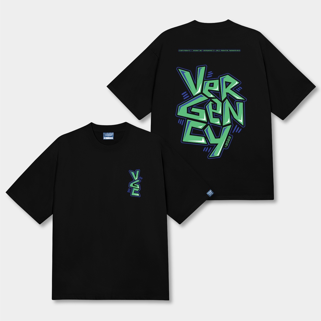 Áo thun nam nữ local brand unisex form rộng tay lỡ Vergency Strong/STR hàng chính hãng 6 màu sắc