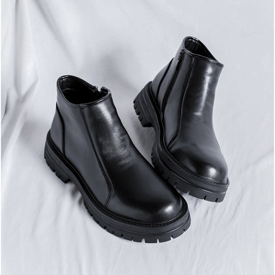 Chelsea Boot zip cổ lửng da nappa cao cấp bản JA80155