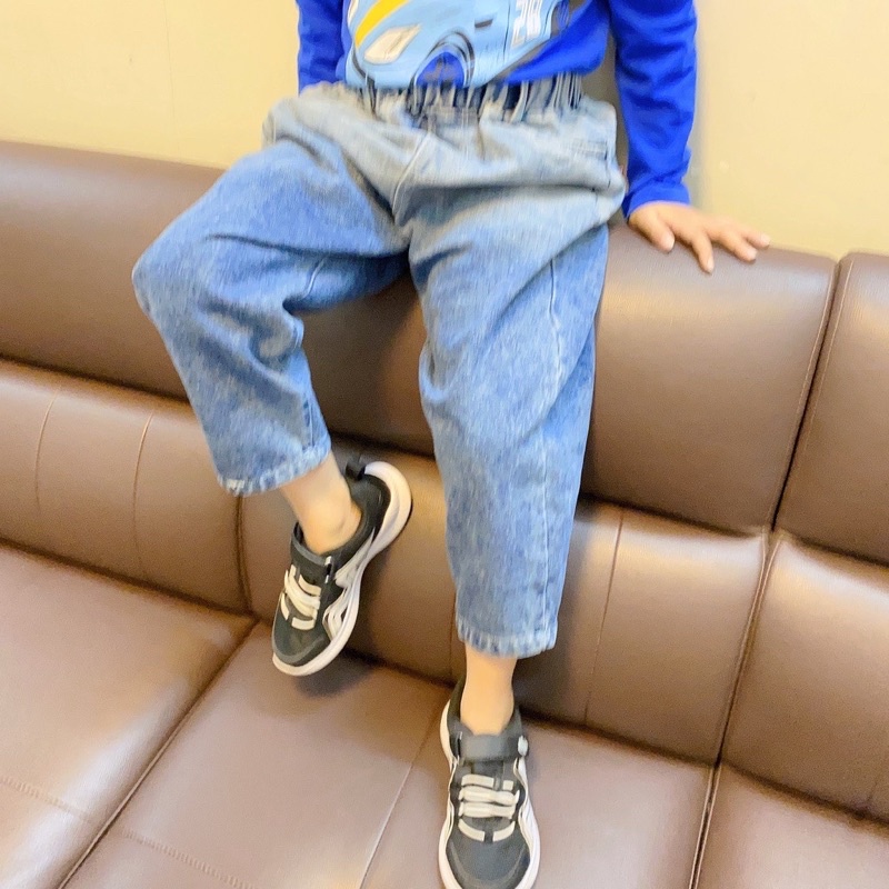Quần jean dài bé trai baggy bé gái