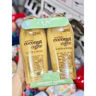 Sữa tắm tẩy tế bào chết OGX SCRUB COCONUT Coffee