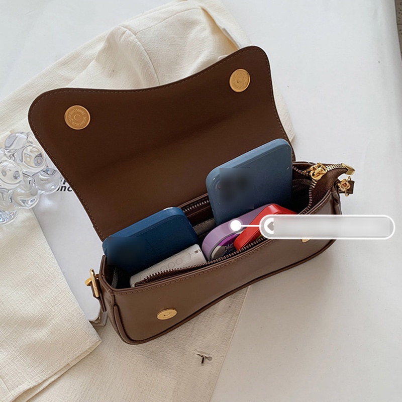 Túi Đeo Chéo Hình Vuông Cỡ Nhỏ Phối Dây Đeo Sợi Xích Thời Trang Cho Nữ