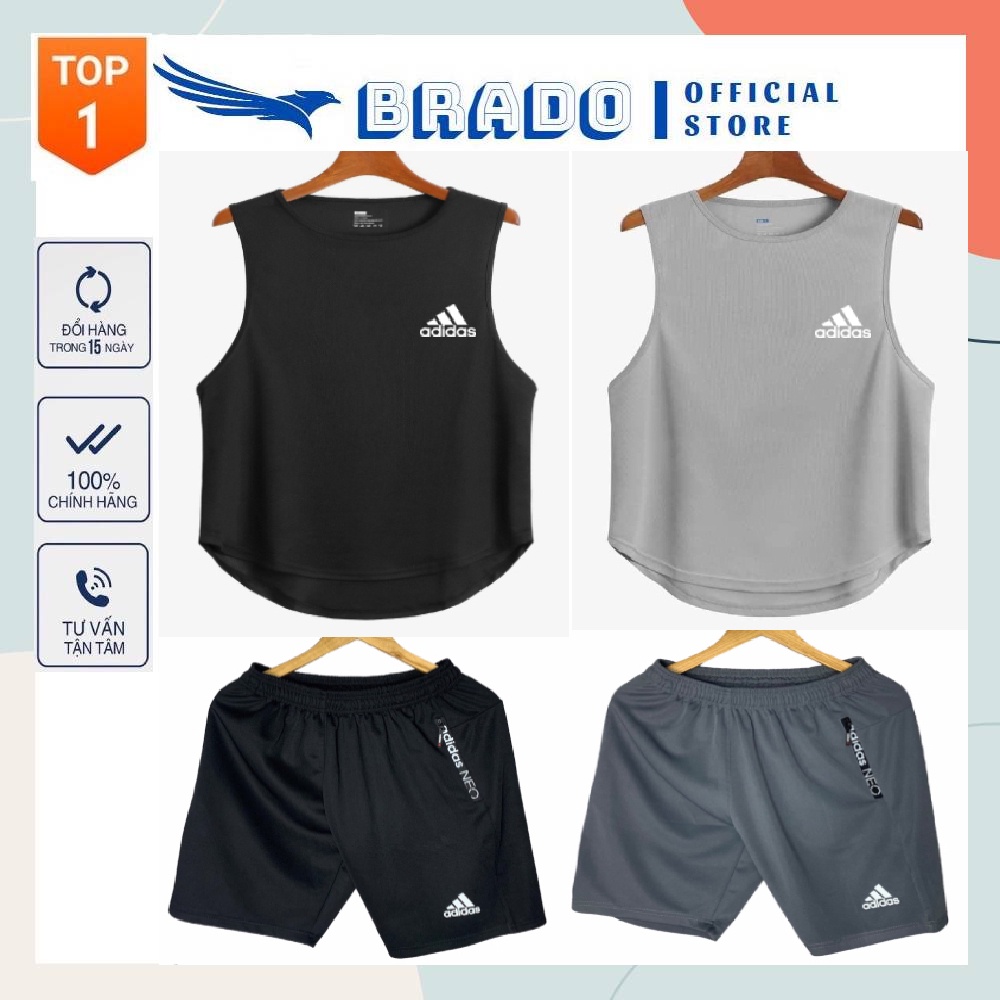 [ 𝐂𝐎𝐌𝐁𝐎 𝐀.𝐃𝐈𝐃𝐀𝐒 ] Bộ Quần Áo thể thao nam, tập gym, chơi thể thao, chạy bộ, mặc ở nhà chất vải co giãn, thoáng mát