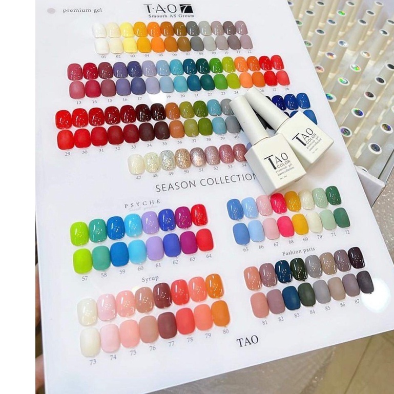Set sơn gel 88 chai  TAO- tặng kèm bảng màu và base top trong set