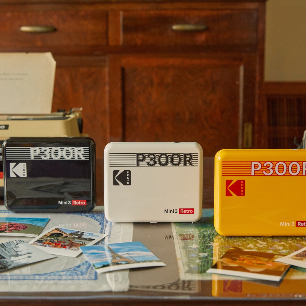 Combo máy in ảnh lấy ảnh ngay Kodak Mini 3 Retro P300R - kèm 68 film và bộ phụ kiện
