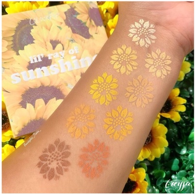 Bảng màu mắt Colourpop Lil’ Ray Of Sunshine 9 ô tone vàng hướng dương rực rỡ tươi sáng
