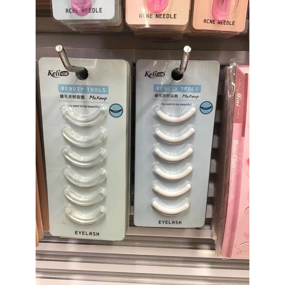 Bộ vỉ 6 miếng đệm bấm mi KeLi