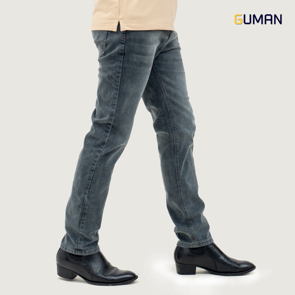 Quần Jean Ryder, Phom Slim Fit, Màu Xám GLJ10 GUMAN