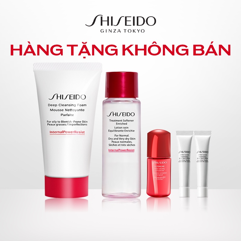 [Quà tặng không bán] Bộ quà tặng Shiseido (tặng kèm Shiseido SWL Mask/Serum)