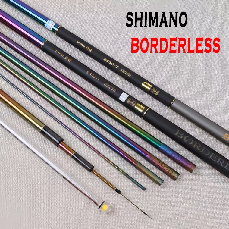 Cần Câu Tay SHIMANO BORDERDLESS LIMITED - Cần câu đơn đài Shimano màu titan đẹp chất