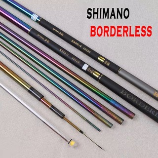 Cần câu tay shimano borderdless limited - cần câu đơn đài shimano màu titan đẹp chất