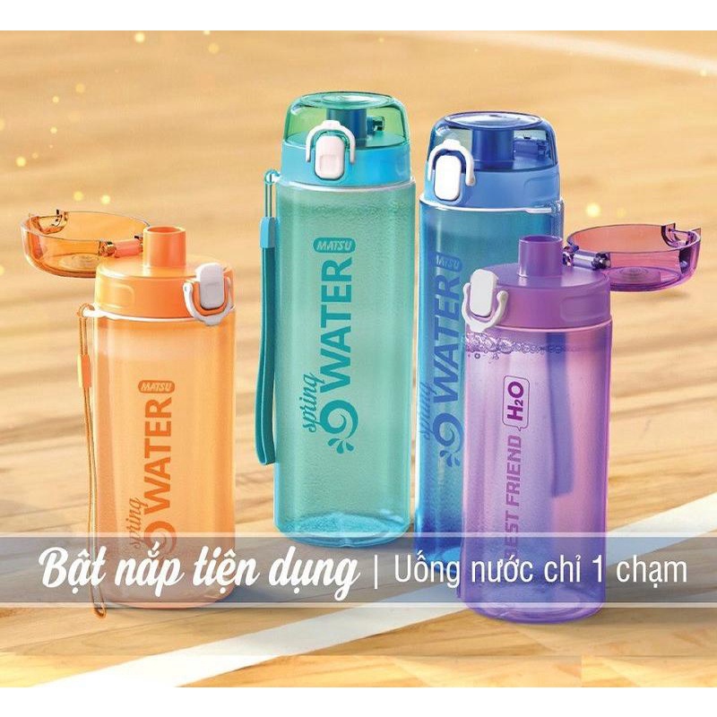 Bình nước nhựa - Bình nước học sinh DTÂN Matsu 700ml