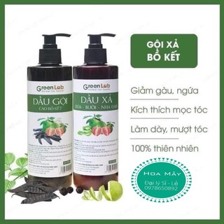 Bộ đôi Chăm sóc Tóc Bồ Kết Giảm gàu, ngứa da đầu, kích thích mọc tóc