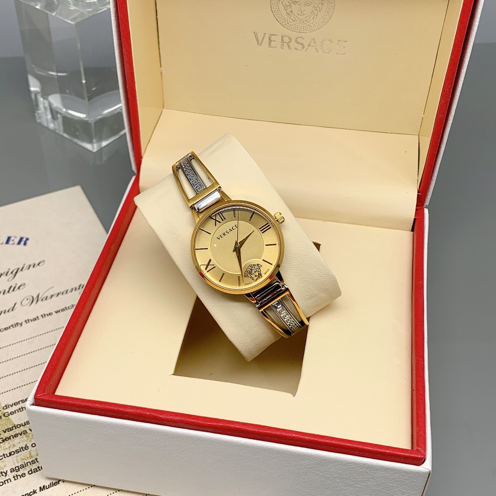 Đồng hồ nữ VS02 màu vàng gold 18K cao cấp fullbox DHN224  12Th