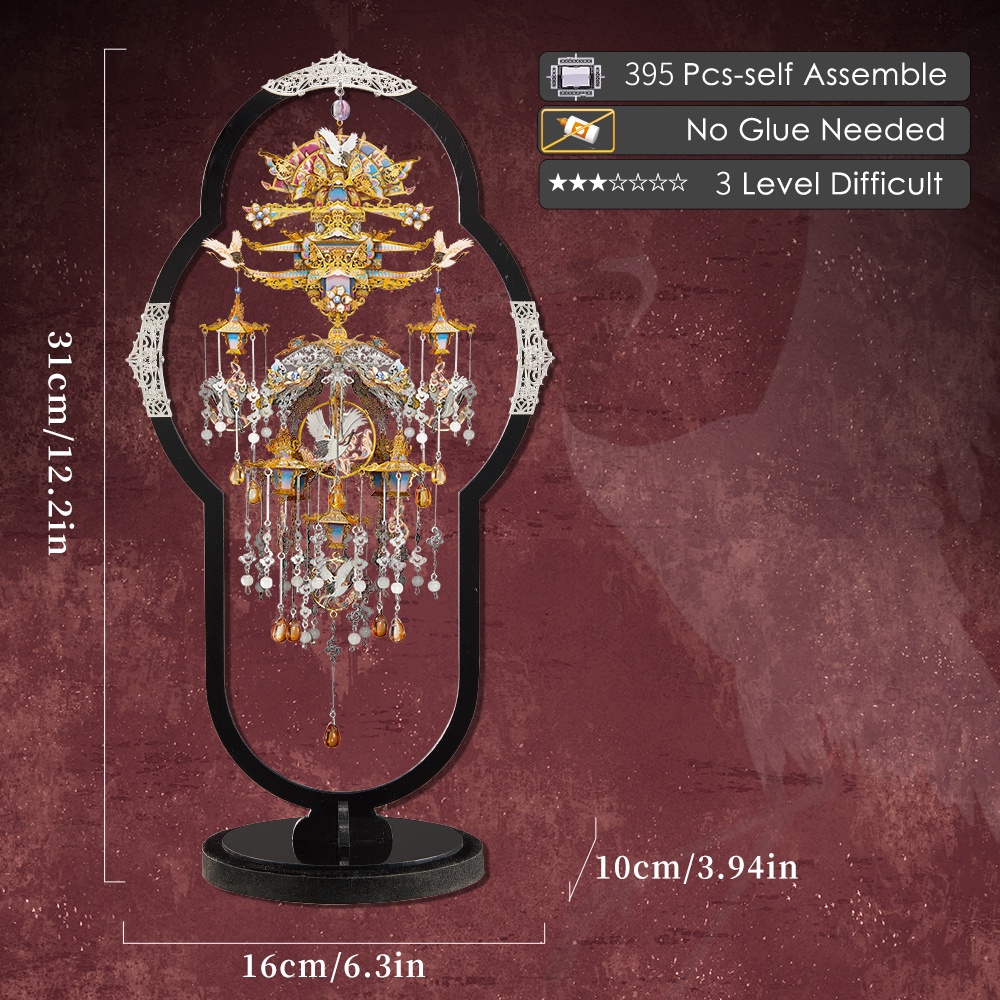 Piececool Mô Hình Đồ Chơi Lắp Ráp Nàng Tiên  3D Bằng Kim Loại Tráng Gương Làm Quà Tặng Cho Bạn Gái diy