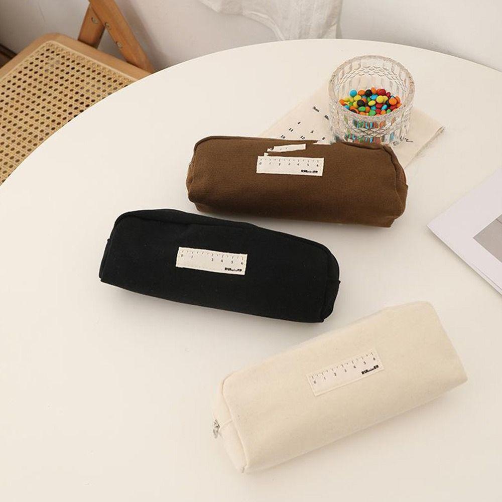 Túi Đựng Bút Bằng Vải Canvas Thiết Kế Nhỏ Gọn Tiện Dụng