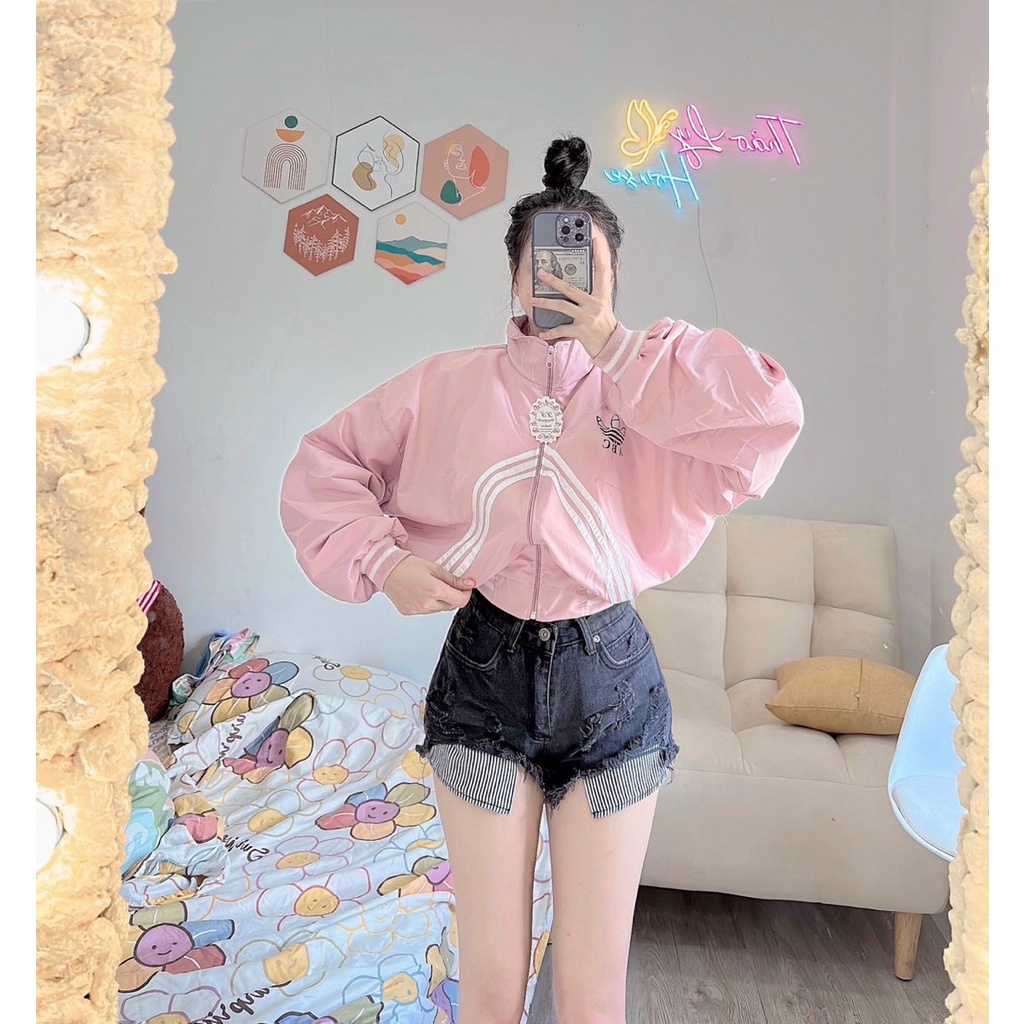 Áo Khóac Nữ Form Rộng Dáng Lửng 2 lớp Cá Tính - CLITUS FASHION