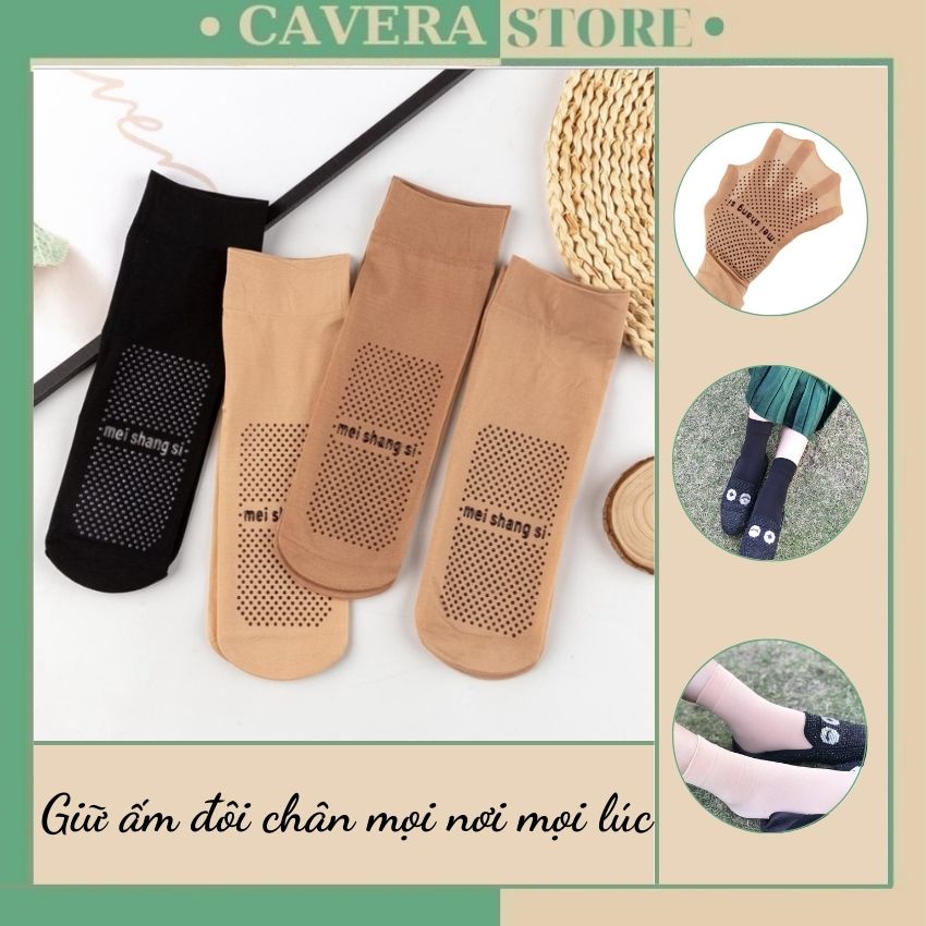 Tất nữ cao cấp chống trơn siêu mỏng, Vớ nữ cỗ cao chống nắng thấm hút mồ hôi T5659