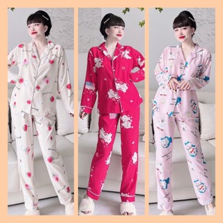 Đồ bộ bigsize 50-100kg đồ bộ tay dài mặc nhà cho nữ