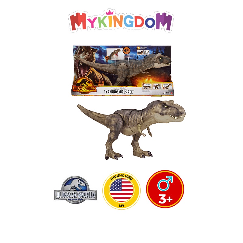 Đồ Chơi JURASSIC WORLD MATTEL Khủng Long Bạo Chúa T-Rex HDY55