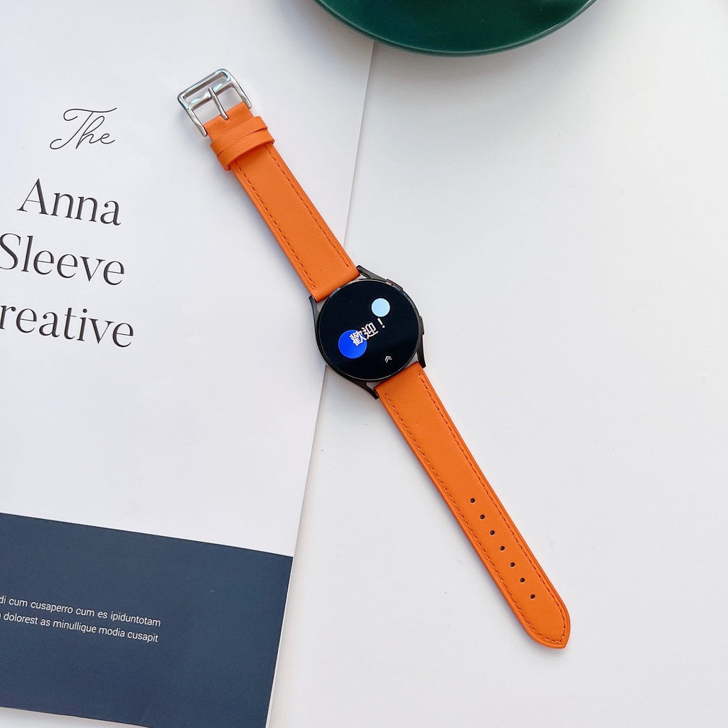 DÂY DA HERMES KHÓA ĐÔI 20MM CHỐT THÔNG MINH DÀNH CHO CÁC DÒNG SMART WATCH SAMSUNG, XIAOMI. OPPO, HUAWEI