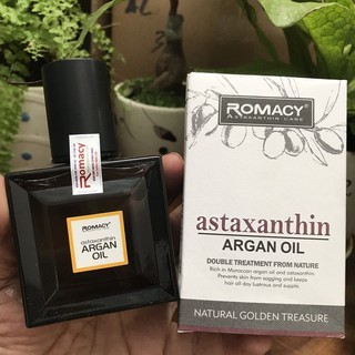 Tinh dầu dưỡng tóc mèm bóng tóc romacy argan oil astaxanthin 50ml