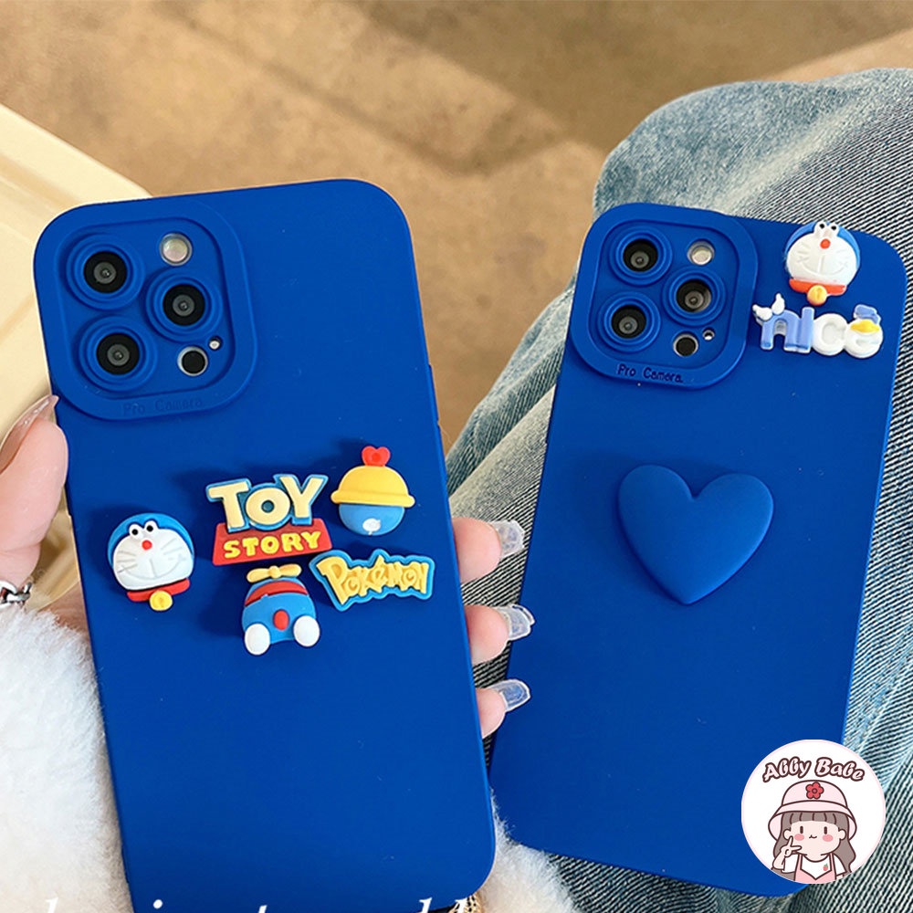 Ốp Điện Thoại TPU Mềm Chống Mồ Hôi In Hình Doraemon 3D Cho IPhone 14 Pro Max 11 7Plus 13 12 11 Pro Max X XS