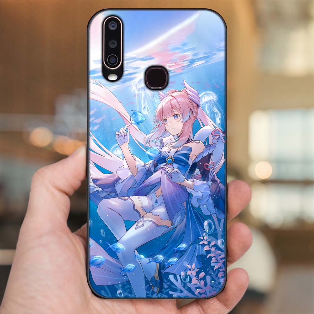 Ốp lưng Vivo Y12, Y15, Y17, U10 viền đen in hình Sangonomiya Kokomi Genshin Impact