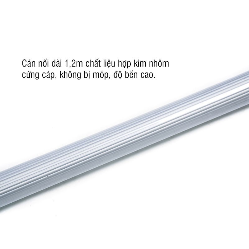 Bộ dụng cụ lau kính cán dài 1,2m Kitimop-A2 dùng làm sạch cửa kính cao dưới 3m - Hàng chuyên dụng, nhập khẩu