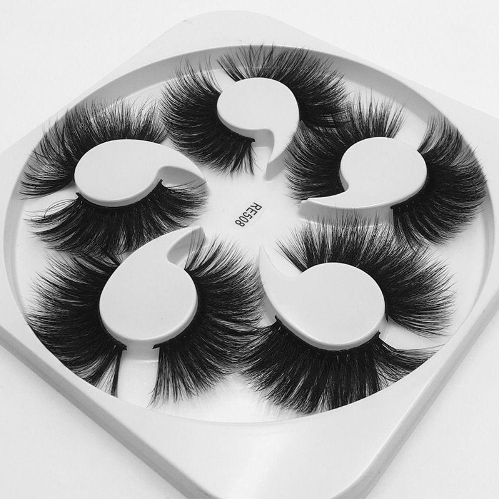 Hộp 5 Cặp Lông Mi Giả Dài Và Dày Dành Cho Nữ