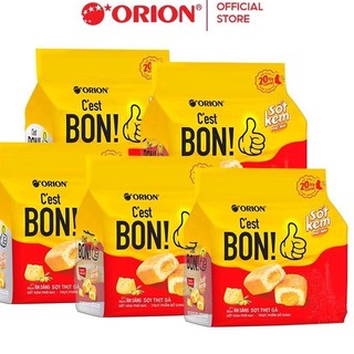 1 thùng= 10 bịch Bánh ăn sáng sợi thịt gà C'est Bon Orion 85g