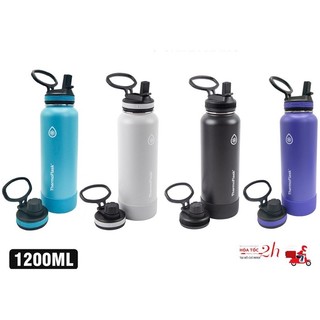 Bình giữ nhiệt 2 nắp thermoflask 1200ml mẫu mới - giữ đá 24h