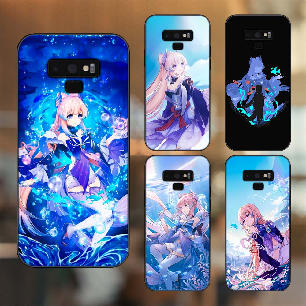 Ốp lưng Samsung Note 9 viền đen in hình Sangonomiya Kokomi Genshin Impact