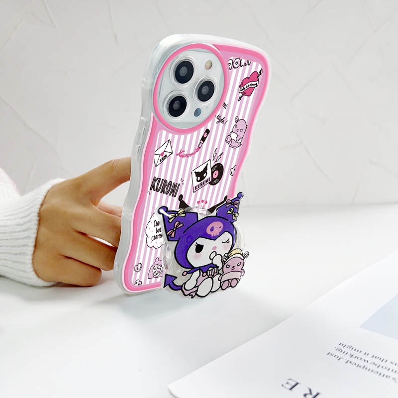 Samsung Galaxy S20 S10 FE Plus Ultra 5G Cho Ốp lưng điện thoại In Hình Cartoon Cute Kuromi With Free Holder