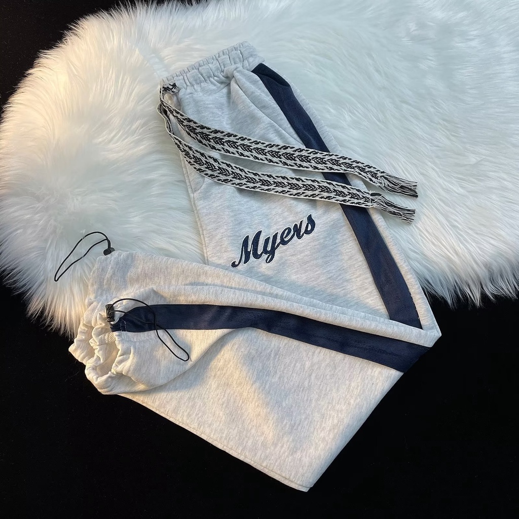 Quần Dài Lưng Thun Phong Cách hip hop Đường Phố Hàn Quốc Cá Tính Cho Nam