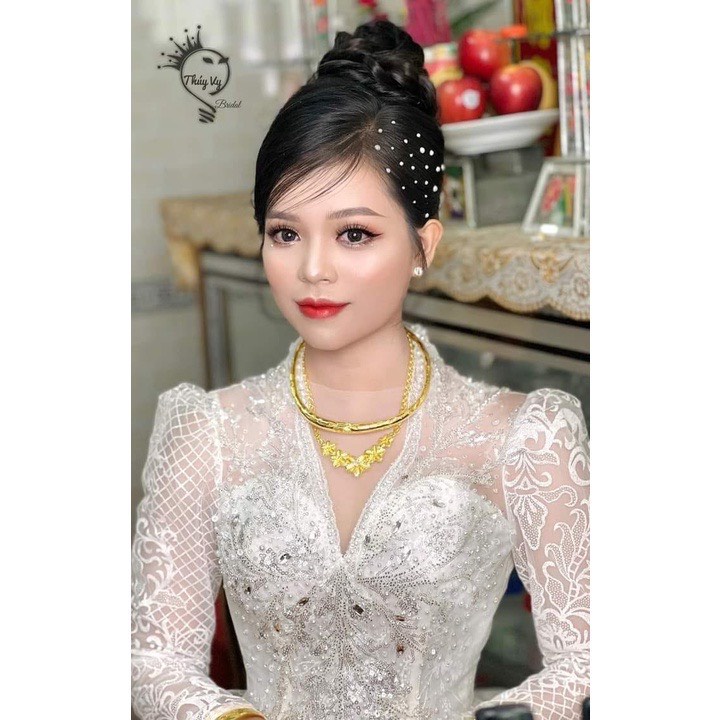 Miếng ngọc/đá dán tóc/mặt