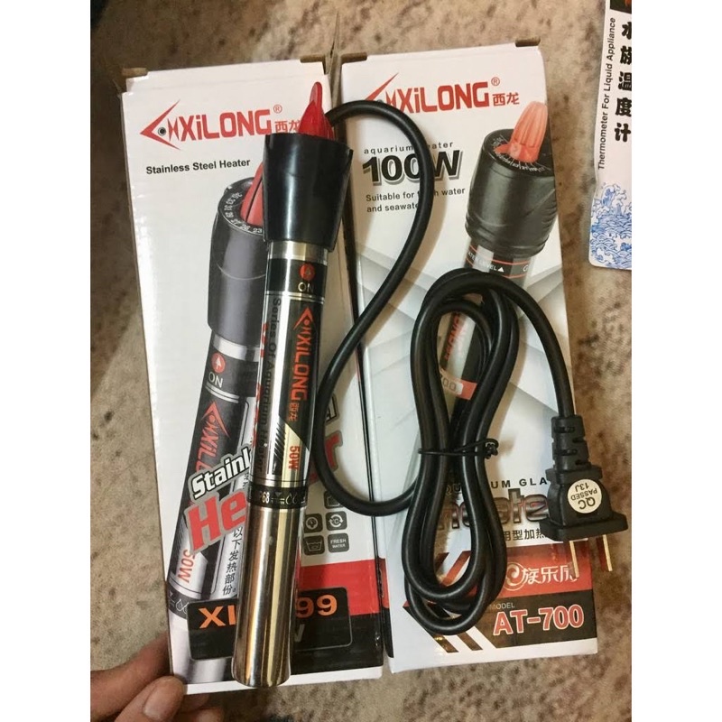Sưởi bể cá - Máy sưởi - Đèn sưởi bể cá Xilong XL-999 300w 200w 100w 50w
