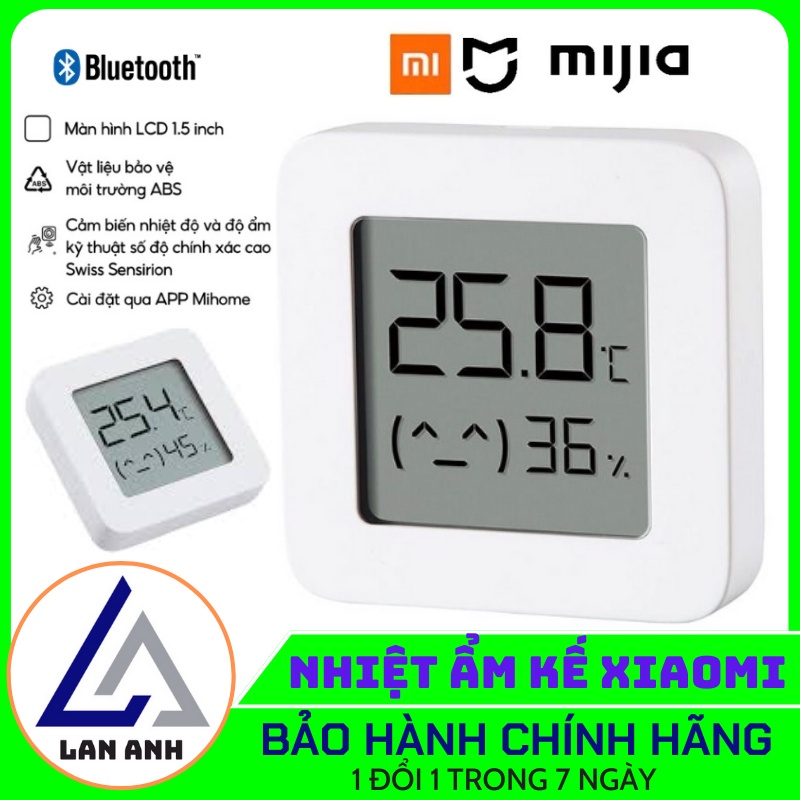 Nhiệt Ẩm Kế Xiaomi Mijia Gen 2 Cảm Biến Nhiệt Độ Và Độ Ẩm Chính Xác Tuyệt Đối Kết Nối Dễ Dàng Tiết Kiệm Năng Lượng