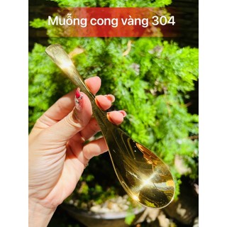 Muỗng cơm inox/ muỗng vàng cao cấp 304
