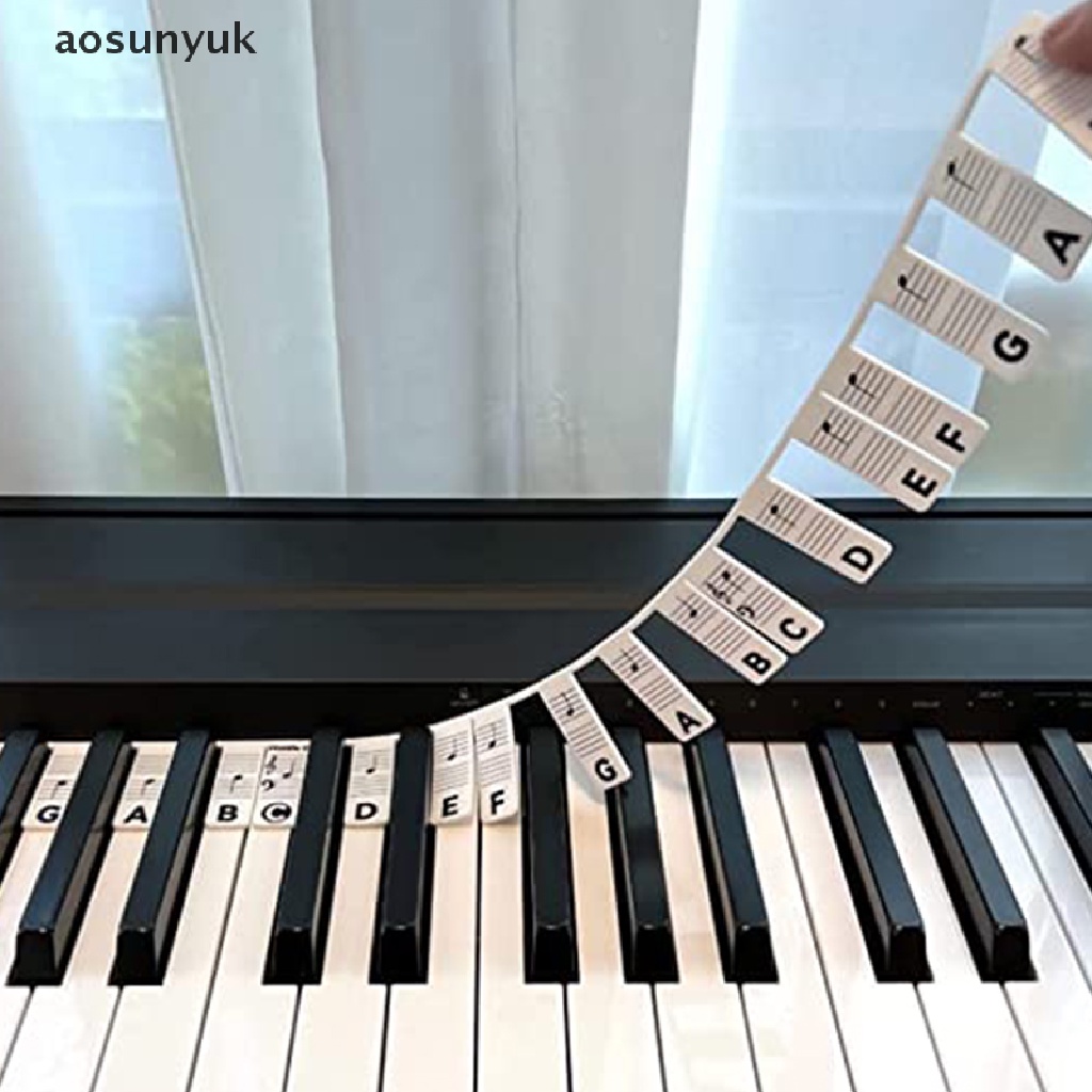 Miếng Dán Phím Đàn Piano Aosunyuk 88 Phím Có Thể Tháo Rời Cho Người Mới
