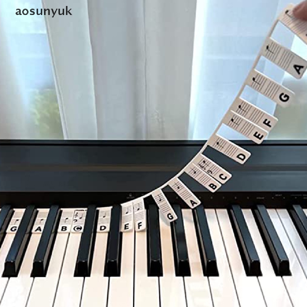 Miếng Dán Phím Đàn Piano Aosunyuk 88 Phím Có Thể Tháo Rời Cho Người Mới Bắt Đầu