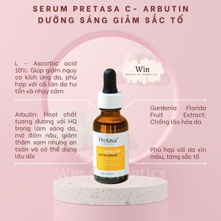 Serum C- Arbutin Pretasa dưỡng sáng giảm sắc tố