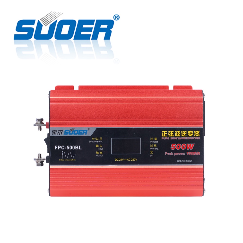 Bộ chuyển đổi điện Suoer Sin chuẩn 12v 24v 500w - Model FPC - 500AL