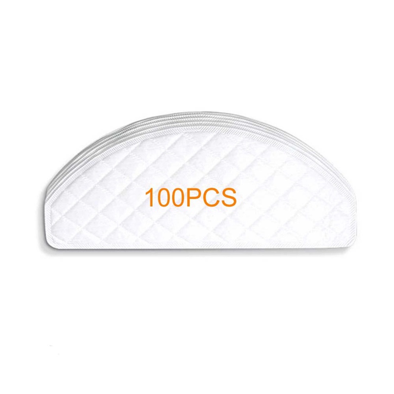 Bộ 100 Khăn Lau Dùng Một Lần Cho Rô Bốt Hút Bụi Ecovacs Deebot Ozmo T8 T9